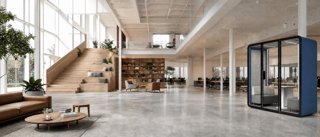 B&H meeting pod installed in a modern office