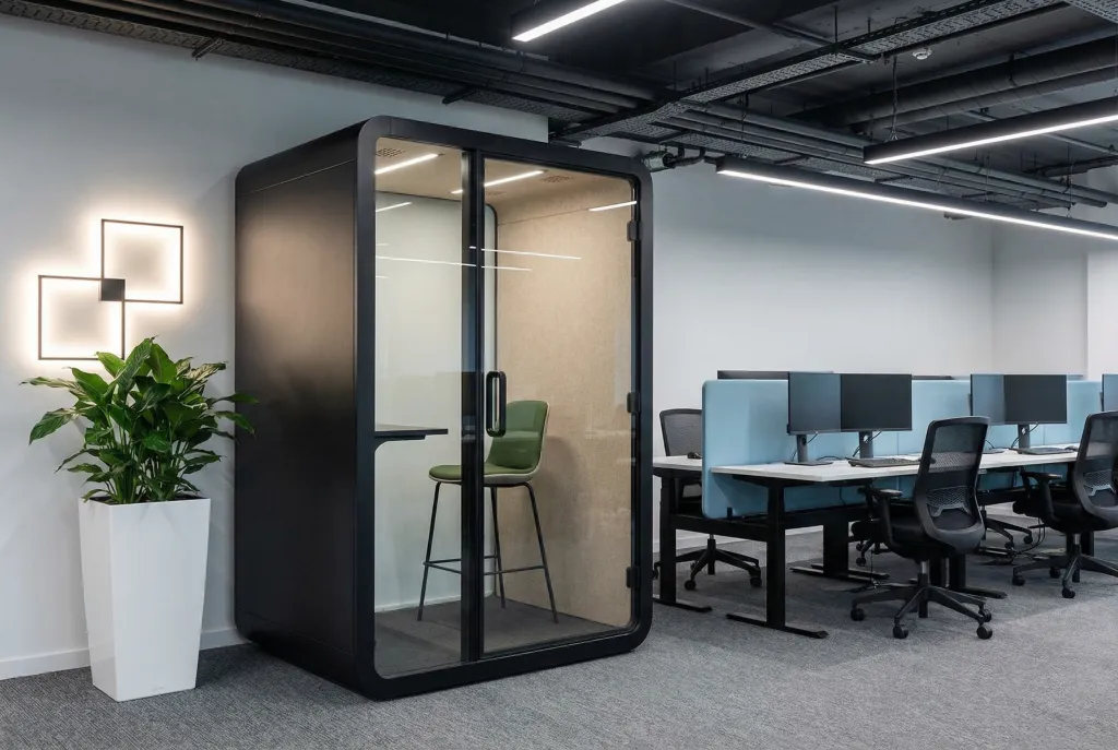 2-person office pod for focus work and one-on-one meetings
