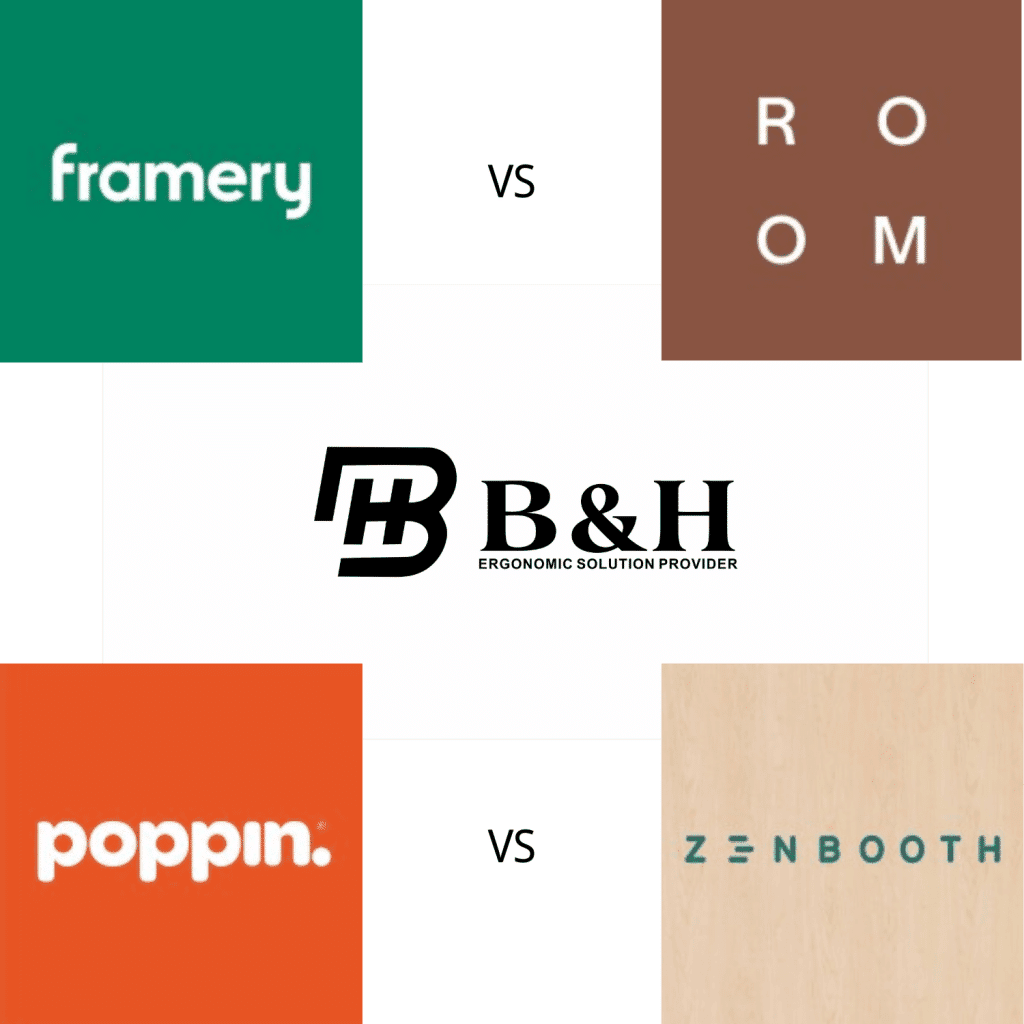 office pod brands comparison logos