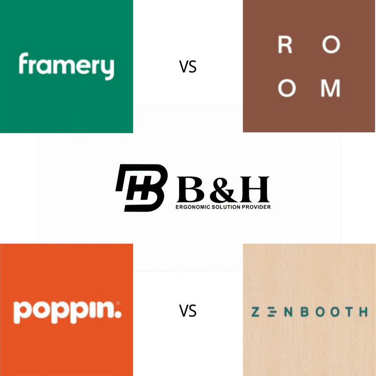 office pod brands comparison logos