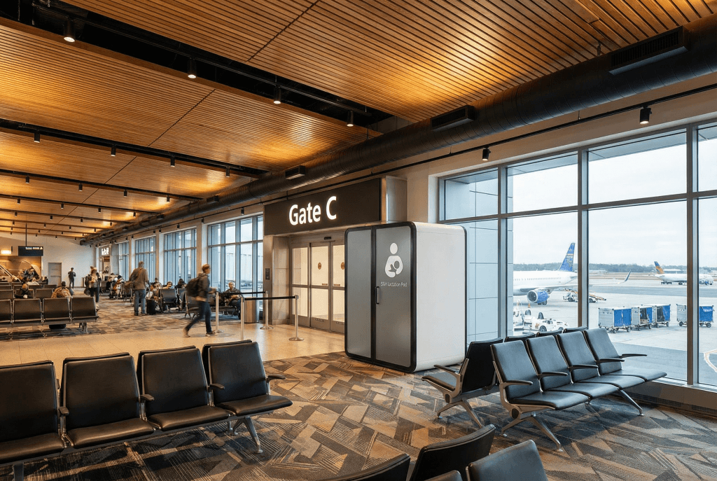 module d'allaitement pour l'aéroport