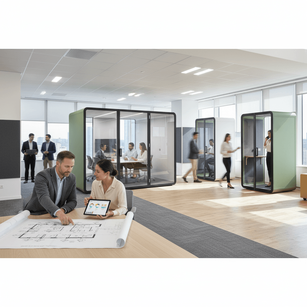 office pod-to-desk ratio