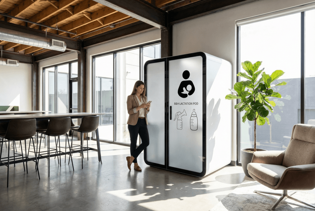 poste de travail en solo module d'allaitement