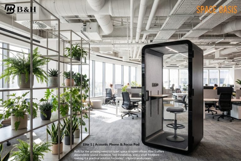 factory direct office pods Australia, B&H Office phone booth for australia