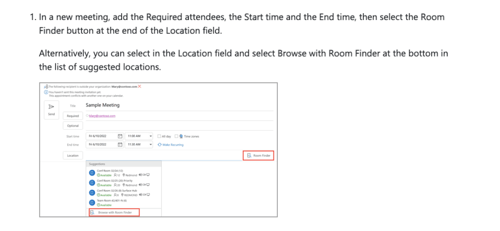 Microsoft 365 room mailbox