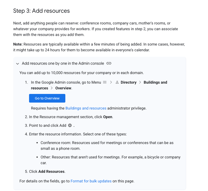 google calendar room booking